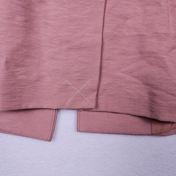 Loft Womens Blazer Jacket Open Front Salmon Pink Business Casual 3/4 Sleeve 2 XS - Picture 12 of 16